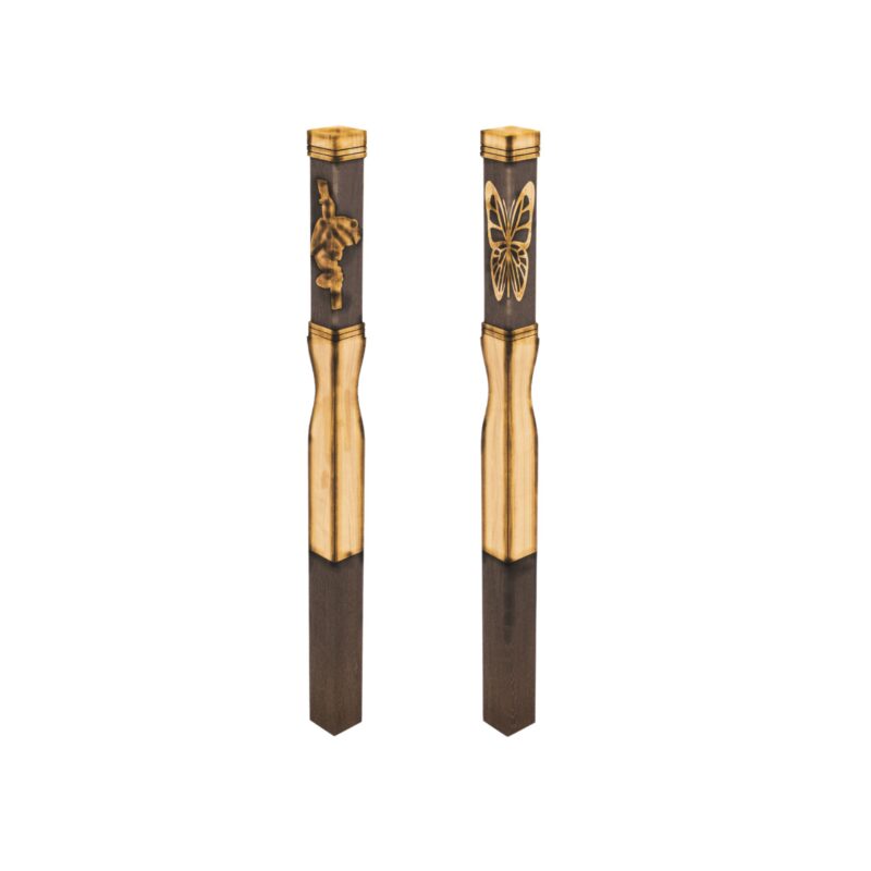 Hand carved touchwood Totem